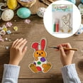 thumbnail image 3 of Easter DIY Wooden Drawing Board Kids Painting Coloring Craft Decoration Easter Rabbit Kids Arts And Crafts Table Diy Crafts for Girls Ages 8-12 Arts And Crafts for Kids 4-6 Boys Diy Crafts for Kids, 3 of 3