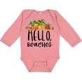 thumbnail image 3 of Inktastic Hello, Beaches Group of Pineapples Boys or Girls Long Sleeve Baby Bodysuit, 3 of 5