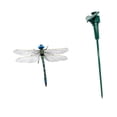 thumbnail image 3 of Libélula voladora con batería solar, resistente decoración para jardín, estaca solar para jardín Libélula de ojos azules, 3 of 9