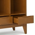 thumbnail image 5 of Simpli Home Harper SOLID HARDWOOD 58 inch x 42 inch Mid Century Modern Cube Storage Bookcase with Drawers in Teak Brown, 5 of 11