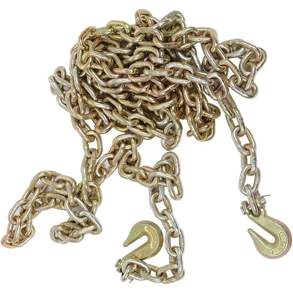 OTTULUR 2 Pack 3/8" 20' G70 Tow Chain Tie Down Binder With Grade 70 Hooks