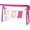 Rose Red, variant on Preppy Patch Makeup Bag, Sun Chenille Letter Bag for Beach, Pouch with Zipper, Travel Bags Clear Toiletry Bag for Women Girls Teens (Rose Red)