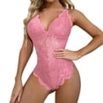 thumbnail image 3 of Sous-vêtements Femmes Mode Combinaison Lingerie Jeu de Rôle Lingerie Aguichant Costumes pour Femmes Lingerie en Dentelle à Carreaux Rouges TTTG, 3 of 8