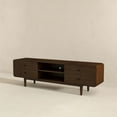 thumbnail image 4 of Stafford Mid-Century Modern Solid Wood Brown Tv Stand for 35/72 inch TV, 4 of 8