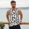 thumbnail image 6 of Gukieu Cool Camera Print Men's Quick Dry Fitness Vest, Round Neck Sleeveless Fitness Bodybuilding Top-Medium, 6 of 7