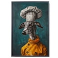 thumbnail image 2 of Sloughi Dog Chef Poster, Sloughi Dog Cooking Food Canvas Print for Restaurant Kitchen Decor, Kitchen Animal Picture Wall Decor, 2 of 6