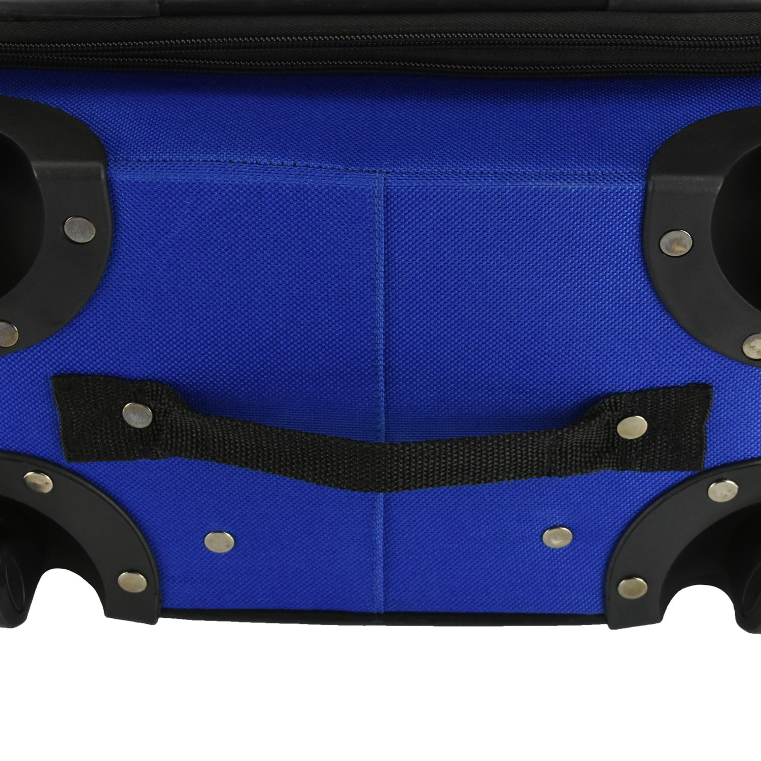 U.S. Traveler Charleville Fabric Expandable Spinner Luggage, Mazarine Blue, 29" Checked Large
