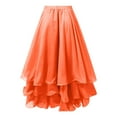 thumbnail image 5 of QHFBli Women's Cotton 5 Tiered A Line Pleated Maxi Skirt Long Boho Gypsy Dance Skirts, 5 of 5