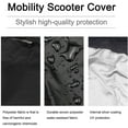 thumbnail image 3 of Mobility Scooter Storage Cover Waterproof, Wheelchair Storage Cover for Travel 3&4 Wheels Electric Scooter 190T Polyester Taffeta Protector from Dust Rain Sun - 66 x 24 x 46 inch (L x W x H), 3 of 6