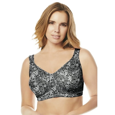 

Comfort Choice Women s Plus Size Wireless Microfiber T-Shirt Bra Bra