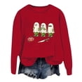 thumbnail image 1 of Chandail à Capuche pour Femmes Imprimé Lettre Col Rond Haut Doux Confortable Décontracté Manches Longues pour Automne Hiver Mode, 1 of 3