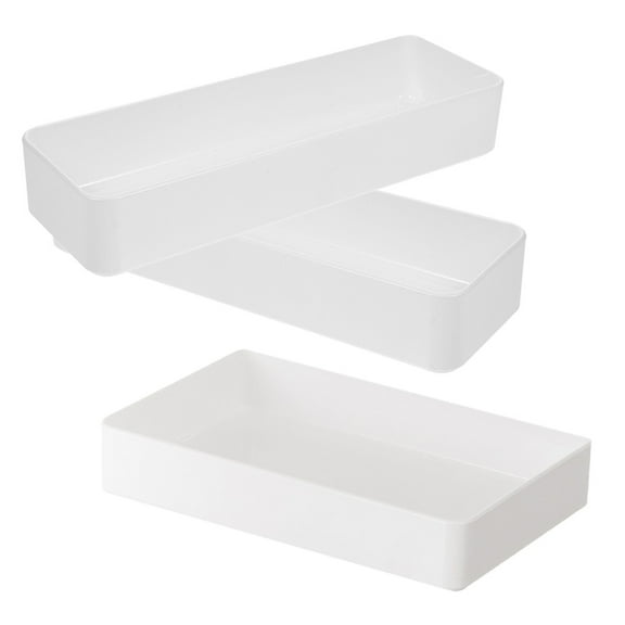 WHAMVOX  3 Pcs Drawer Silverware Holder for Countertop Storage Box Travel