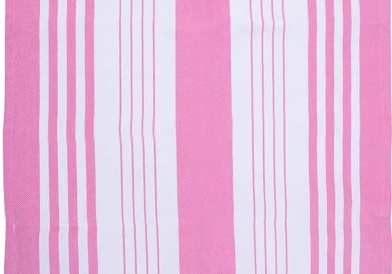 Candy Cottons Stripe Kitchen Towels Decor Mordern Design Centreband Dish Towels Boho Stripe Absorbent Festive Gift Set of 6 Pantry Reusable Kitchen Dish Towel|Easter Spring Decor 18x28 In |Pink