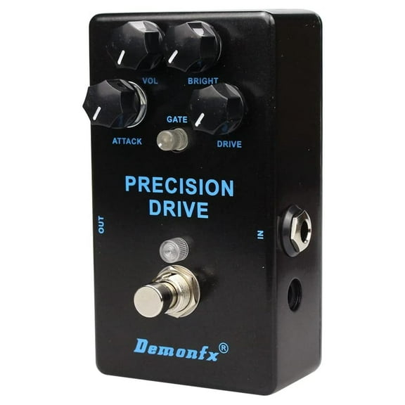 Demonfx Precision Drive Overdrive w/Gate - Metal Guitar Effects Pedal, Tighten Tone, Fast Shipping
