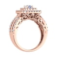 thumbnail image 2 of 1 Carat Diamond Cushion Shape Engagement Ring Band in 14K Rose Gold - IGI Certified (Ring Size 10.75), 2 of 4