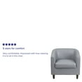 thumbnail image 4 of Flash Furniture Gray LeatherSoft Lounge Chair, 4 of 12