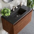 thumbnail image 2 of James Martin Vanities 35.4" Single Vanity, Glossy White w/ Charcoal Black Composite Stone Top, 2 of 7