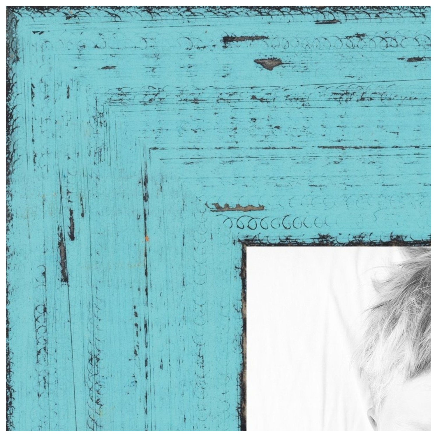 ArtToFrames 20x28 Inch Blue Picture Frame, This Blue Wood Poster Frame