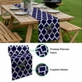 thumbnail image 5 of Morocco Navy Blue Table Runner - 108 Inch Long, Kitchen Dining Table Runner Dresser Scarves, Cute Dinosaur Bike Vintage Farmhouse Decor for Coffee Tables Wedding Party Banquet, 5 of 8
