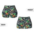 thumbnail image 5 of Haiem Dinosaur Plays Soccer No Front Seam Biker Shorts for Women Yoga Workout Gym Bike Shorts with Tummy Control Moisture-Wicking-Medium, 5 of 9