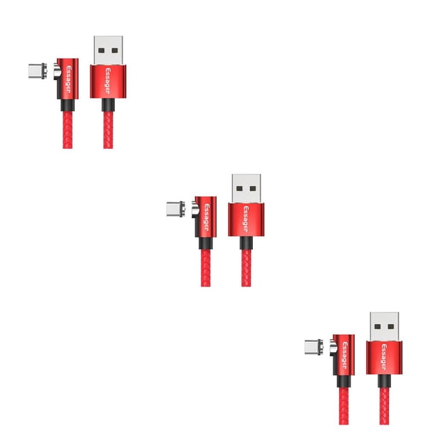Bearachild Essager, Cable Micro USB para iPhone, Samsung, Android, teléfono móvil, Cable de carga rápida, Cable magnético, Cable USB Type1 NO1