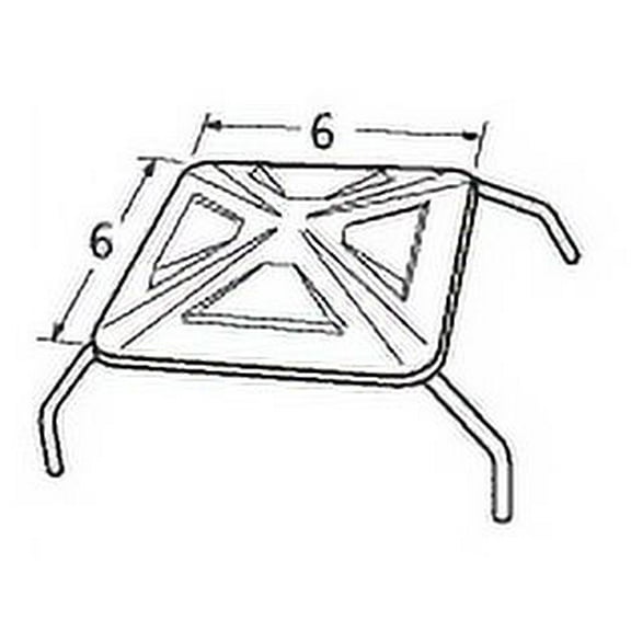 6" Silver Heat Plate for Charbroil and Thermos Gas Grills