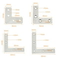 thumbnail image 5 of Joernso 10Pcs 40/50/60/80mm T Shape/L Shape Corner Bracket Not Easy to Rust Humanized Design Complete Specifications Flat Corner Brace for Door, 5 of 8