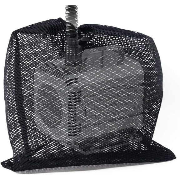 Visland 2Pack Pump Barrier Bag, Pond Pump Filter Bag, Black Media Bag Large Pump Mesh Bag for Pond Biological Filters