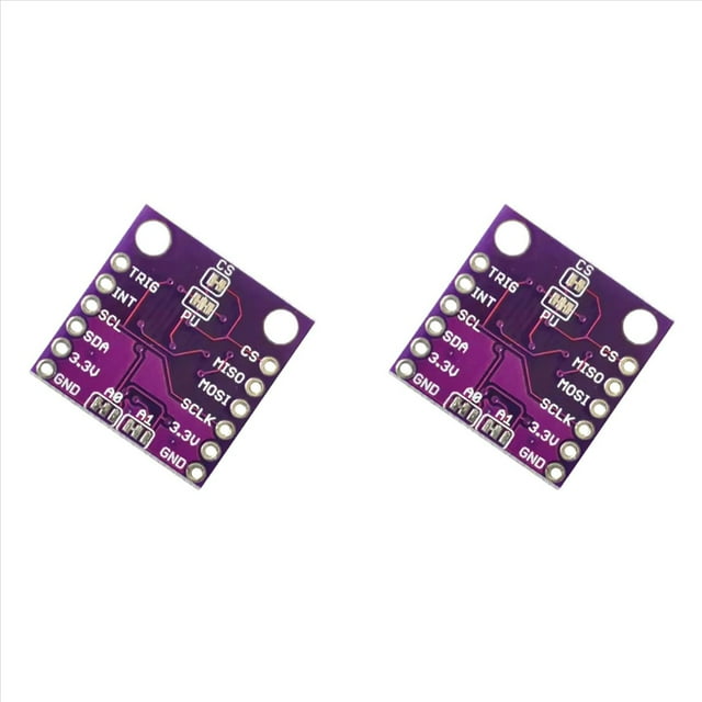 2X MLX90393 Sensores Hall Digitales 3D Posición 3D de la Placa del Sensor de Desplazamiento Angular Rotacional Sin Contacto