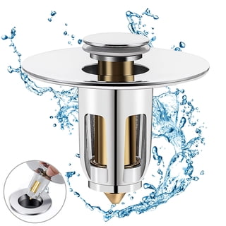Delta Faucet RP5651PB Metal Pop-Up Drain Assembly – Polished Brass, Complete With Stopper, Lift Rod & Tailpiece For Bathroom Sinks