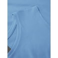 thumbnail image 3 of Ma Croix Womens Cotton Blend Tank Top Sleeveless Shirt-tail Round Bottom T-shirt Ultra Soft Handfeel, 3 of 7