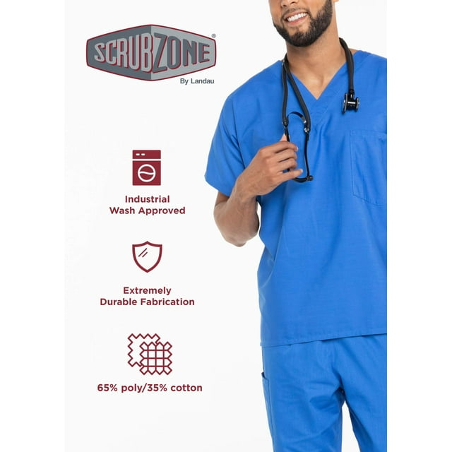 Landau Scrub Zone Pantalon de Sarrau pour Femmes à 3 Poches, Coupe Classique Décontractée, Jambe Droite