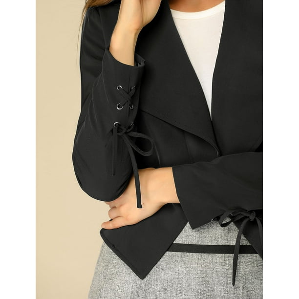 Black office blazer best sale