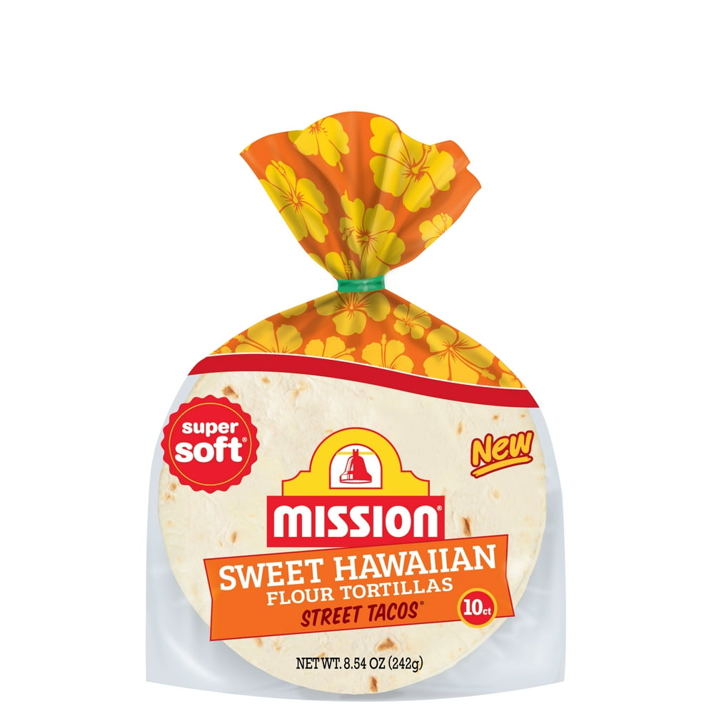 Mission Street Tacos Sweet Hawaiian Flour Tortillas, 8.54 Oz, 10 Count