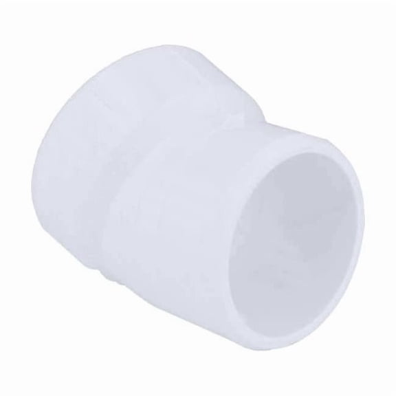 PVC 22-1/2 Degree Street Elbow, Hub x Spigot, 1-1/2 in Pipe Size 1CNX4