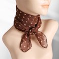 thumbnail image 5 of D-GROEE Women Dot Print Square Scarves Chiffon Kerchief Neck Scarf Neckerchief Headband, 5 of 6