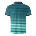 thumbnail image 5 of VgaVtl Mens Polo Shirt Summer Big and Tall Short Sleeve Casual Button Shirts for Men Striped Collared Vacation, 5 of 5