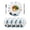 White, variant on 15 Inch Round Placemats Set of 4, Christmas Non Slip Heat Insulation PP Table Mats, Xmas Gnomes Snowflakes Gingerbread Man Washable Place Mats for Kitchen Dining Party Table Decor