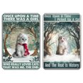 thumbnail image 1 of Placa Metal Vintage Gato Pintura Hierro Rectangular Bar para El 30x40cm 2 Uds., 1 of 9
