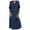 Dark Blue, variant on MIUOWANP Casual Dresses for Women Fall Women's Casual V-neck Solid Color Long-sleeve Shirt Long Dress