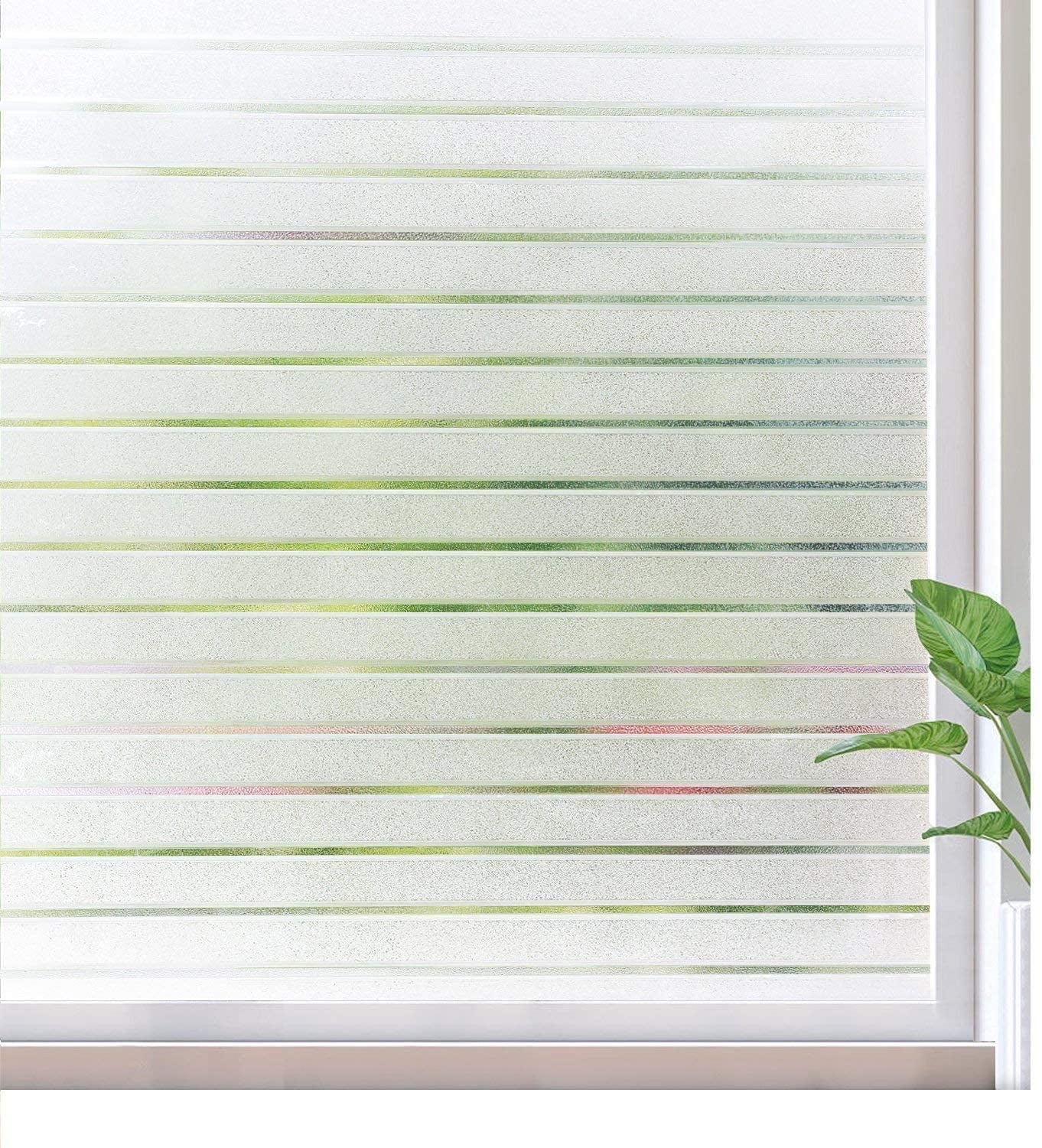 Niviy Static Cling Window Film – 23.6x78.7 Inch, Decorative Flower Pattern, UV Blocking, Privacy – No Adhesive, Reusable