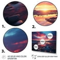 thumbnail image 3 of Designart "Sunset Celestial Euphony I" Landscapes Floater Framed Wall Art Living Room, 3 of 7