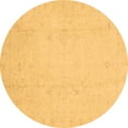 thumbnail image 1 of Ahgly Company Indoor Round Oriental Brown Traditional Area Rugs, 3' Round, 1 of 4