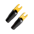 thumbnail image 4 of XScorpion 8 Gauge Barrier Spade Terminals #10 Stud, Black, 10pcs per Pack – Heavy Duty Crimp Fork Connectors for Automotive & Electrical Wiring (BS8B), 4 of 5