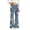 Blue-35, variant on VIPOIN Girls' Boho Flare Pants Floral Print Vintage Y2K Style Bell Bottom Stretchy Trousers