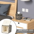 thumbnail image 6 of Square Tissue Box Cover Macrame Boho Handmade Woven Tissue Holder with Solid Iron Frame Open-Bottom Dark Gray, 6 of 9