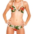 thumbnail image 2 of Peach Two-Pack Bikini Set with Detachable Sponge and Adjustable Strap, for Beach and Swimming Suit Scenes, 2 of 6