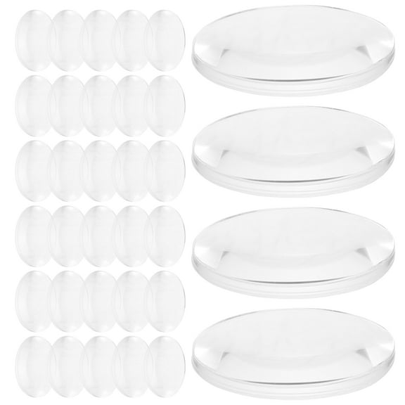 Homoyoyo Professional Biconvex Lens Transparent Material for Physics Experiments