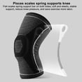 thumbnail image 3 of Iaukyu 1 Pair Running Cycling Sports Knee Pads Ultimate Compression Knee Brace for Joint Pain Relief Professional Knee Guards Men Fitness Protective Gear Sports Accessories, 3 of 7