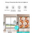 thumbnail image 4 of Window Privacy Film Fall Stained Glass Window Film Decorative Sun Block Window Cover Orange Pumpkins Thanksgiving Watercolor Maple Leaf Window Clings Static Adhesive Sticker for Bathroom 17.7"x39.3", 4 of 7
